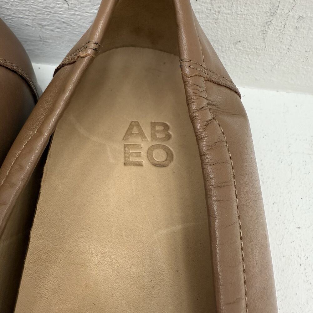ABEO Naomi Loafers Size 11 Neutral Beige Leather Comfort Slip On Casual Shoes - Picture 6 of 8